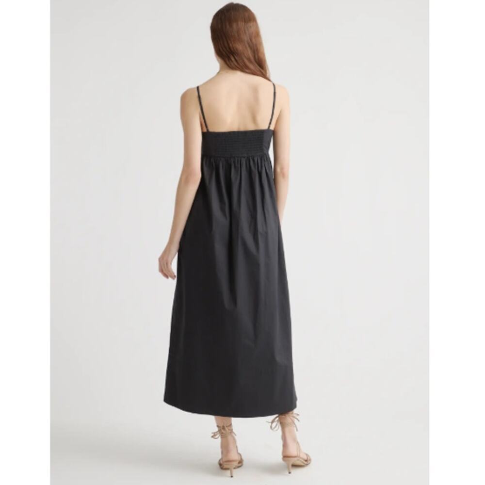 Quince Women's Black 100% Organic Cotton Sleeveless Maxi Dress Size XS - Picture 2 of 12